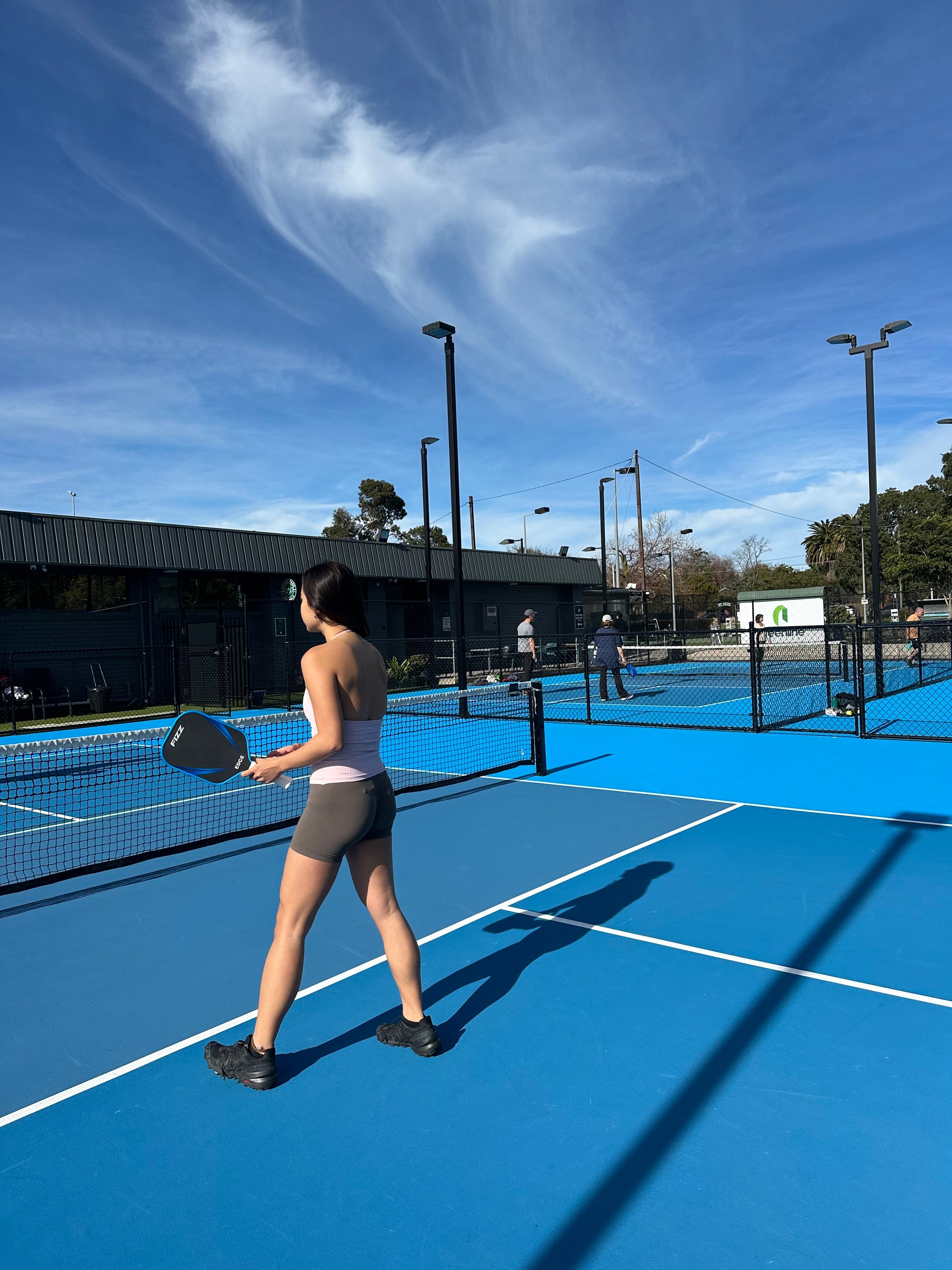 FIZZ EDGE in play at a club court
